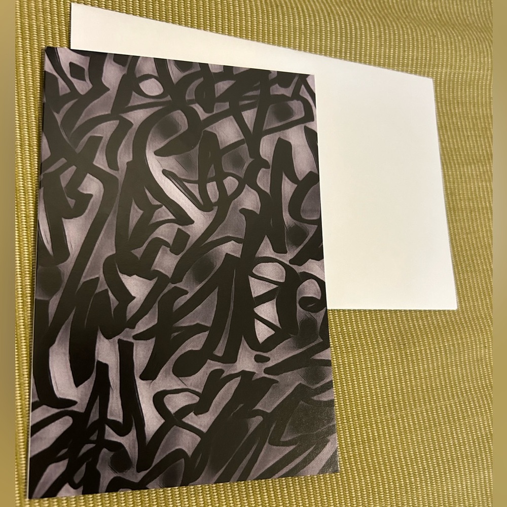 5 for $25 💐 Grafitti Blank Card - Art - Unique Card - Artist Designed - Toronto